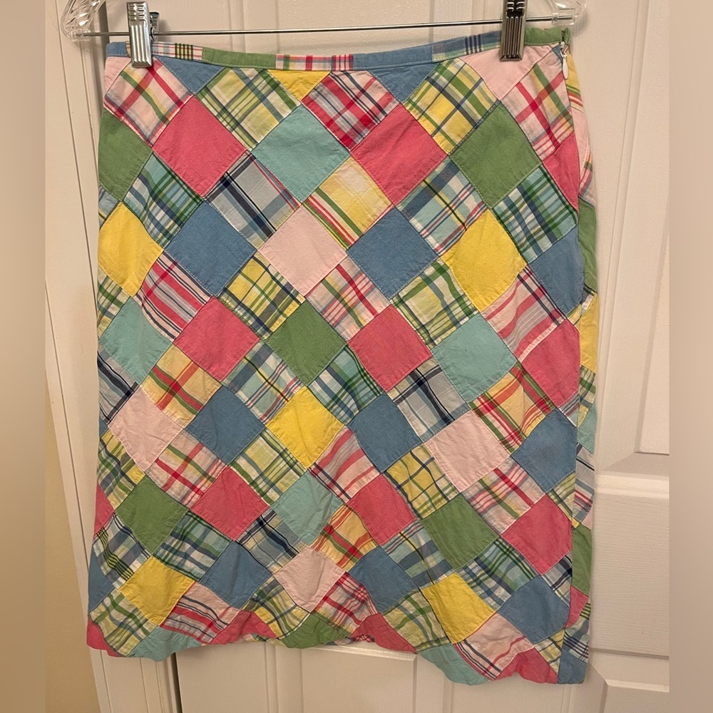 Brooks Brothers 346 madras plaid skirt size 6
